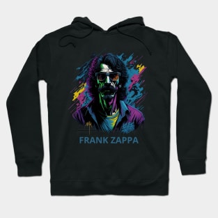 vector art a colorful graffiti illustration of Frank Zappa Hoodie